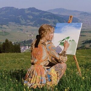 NWT Spell Belladonna Blouse in Kaleidoscope-Small